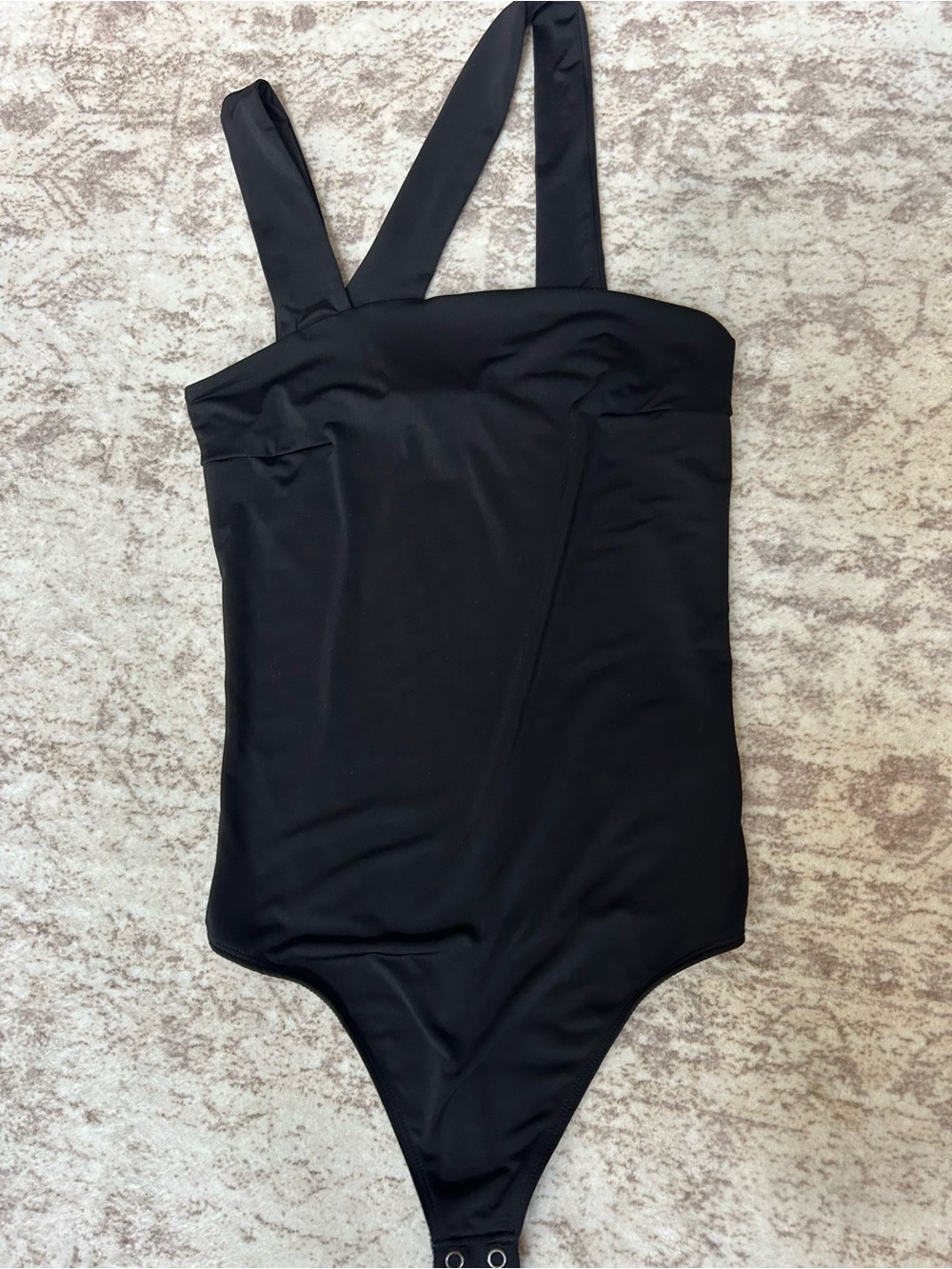 Express Black Strappy Thong Bodysuit
